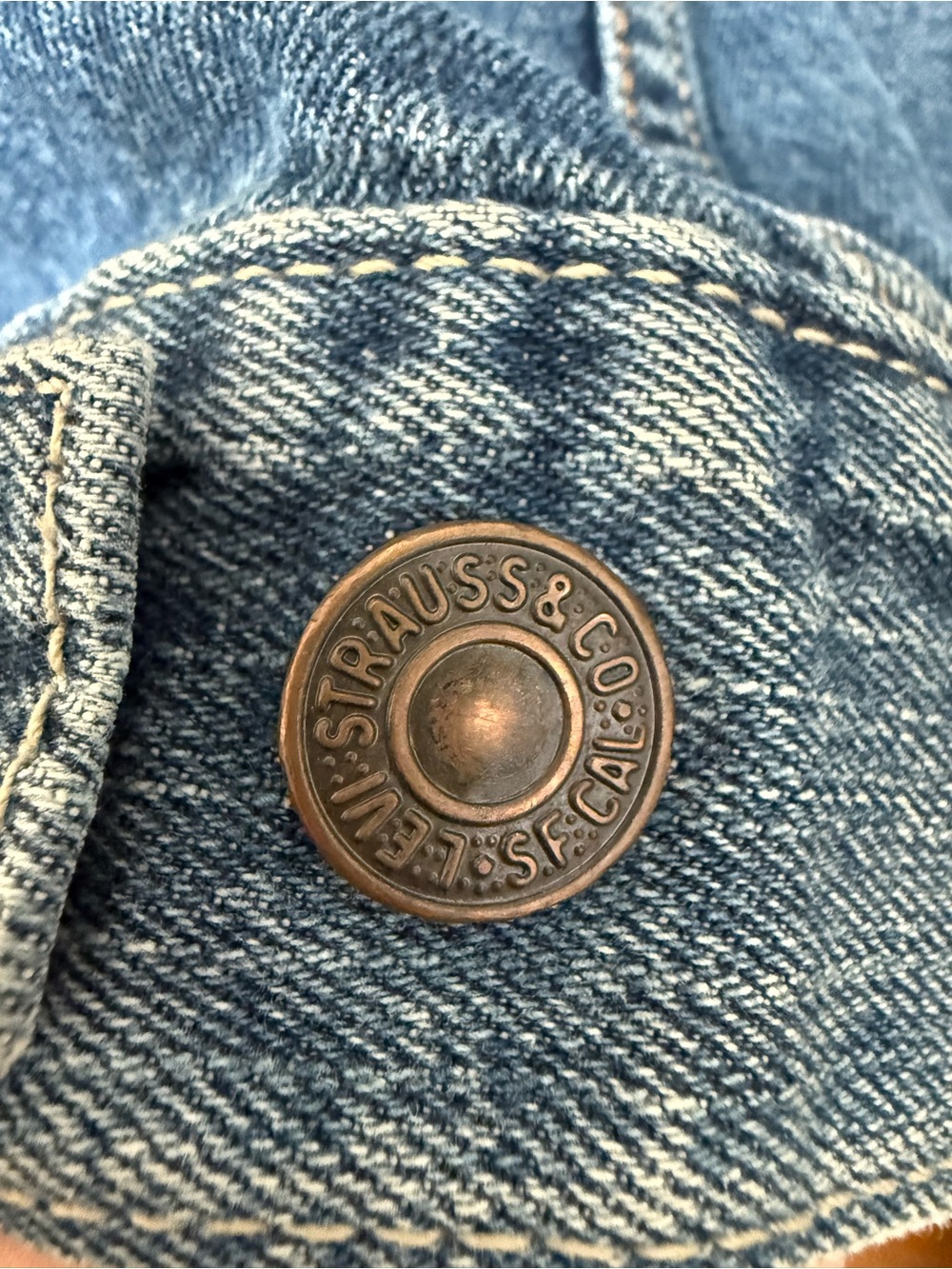 Levi's Men’s S Original Trucker Jean Jacket Classic Preppy Fall Cowboy Neutral - Picture 7 of 12